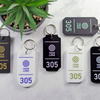 Llaveros personalizados de acrílico para habitaciones de hotel