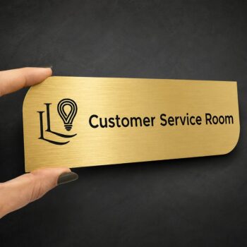 Placa para puerta de 20x6,5 cm