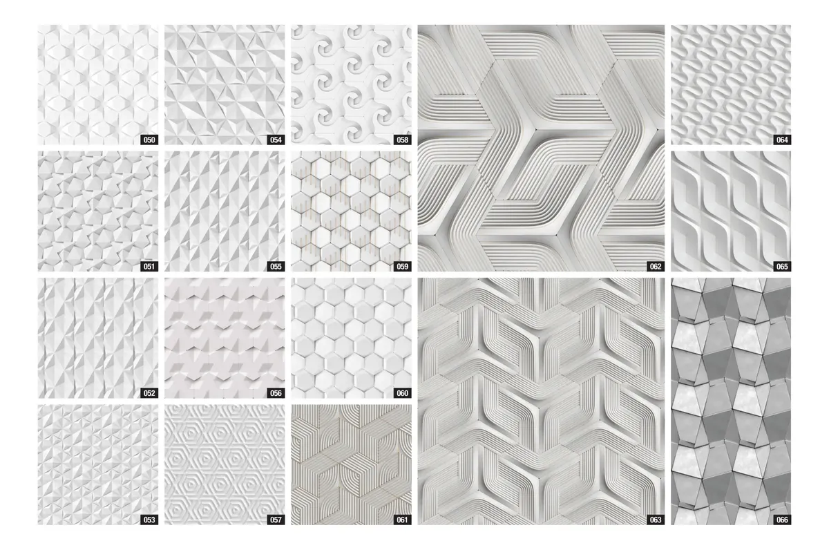 Vinilos Adhesivos 3d Textura En Relieve Diseños Geométricos - Image 7