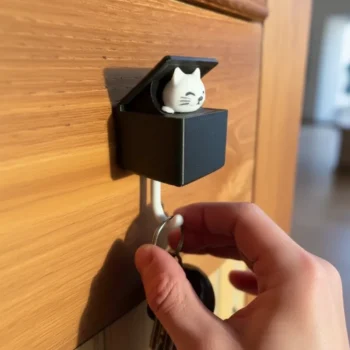 Soporte de llavero con forma de gato