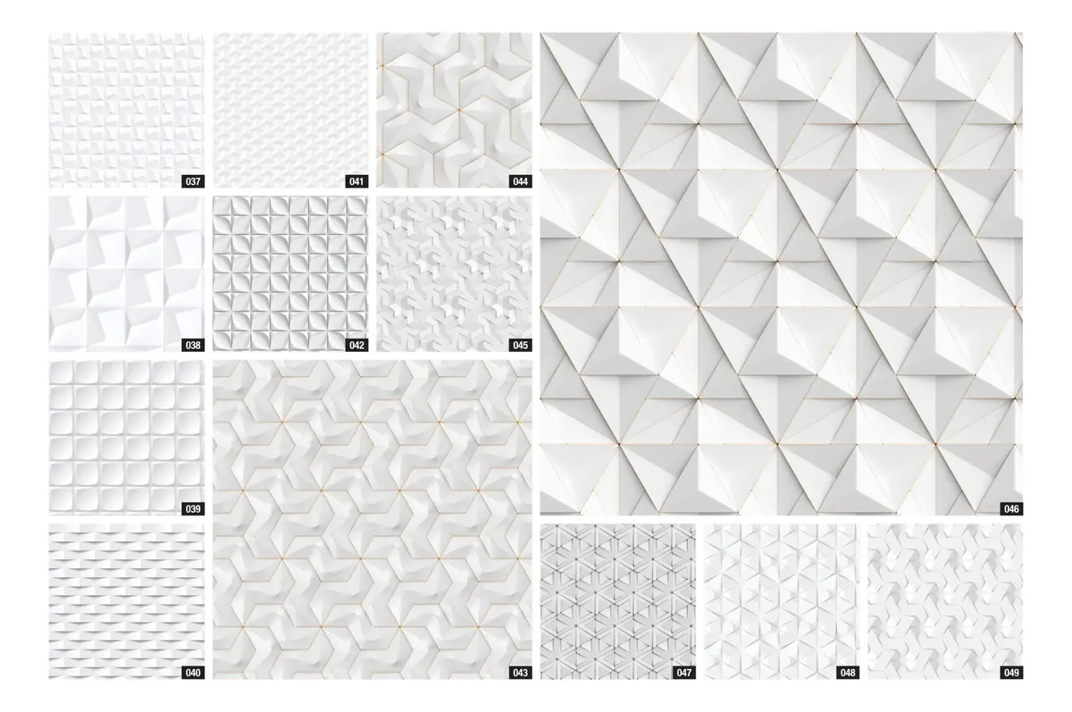 Vinilos Adhesivos 3d Textura En Relieve Diseños Geométricos - Image 4