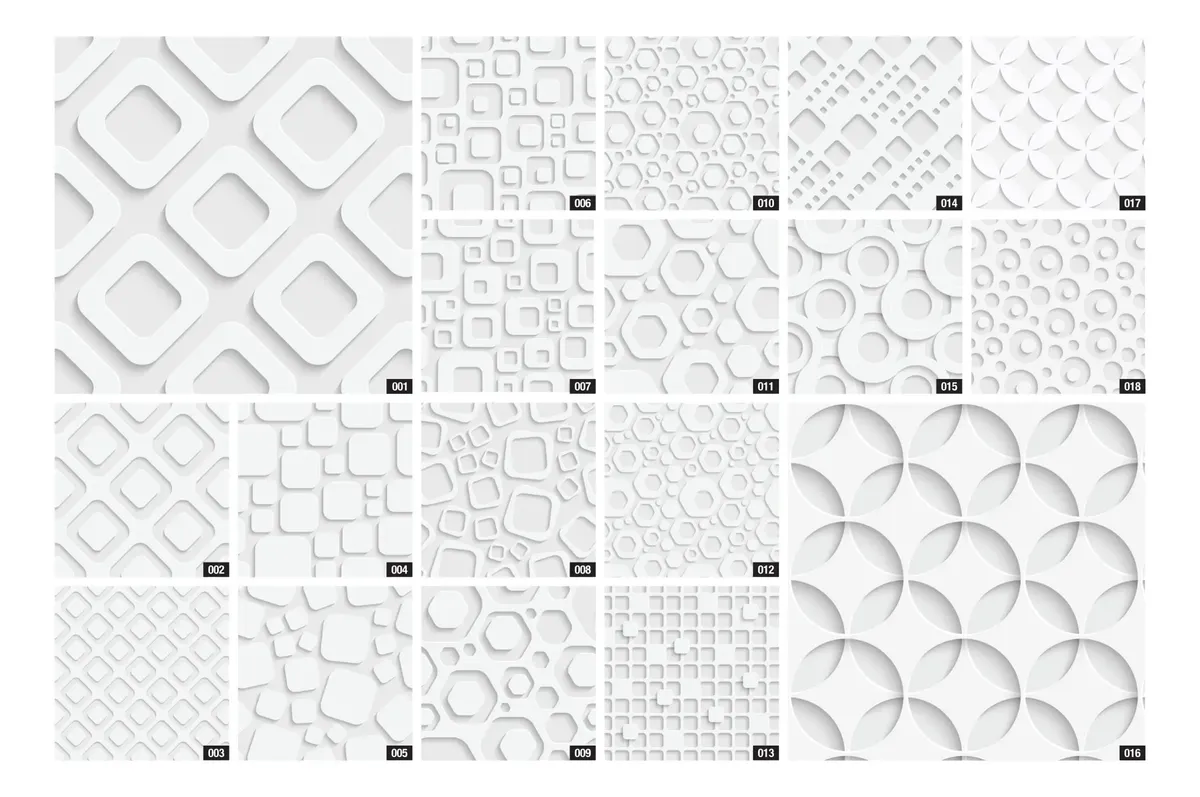 Vinilos Adhesivos 3d Textura En Relieve Diseños Geométricos - Image 3
