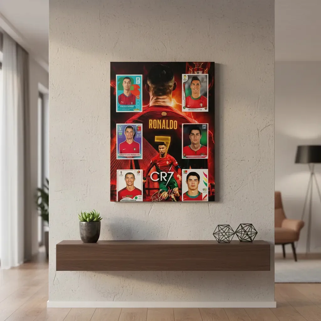 Cuadro de Cristiano Ronaldo en lienzo Personalizado 50x40 - Image 3