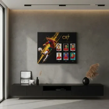 Cuadro de Cristiano Ronaldo en lienzo Personalizado 50x40