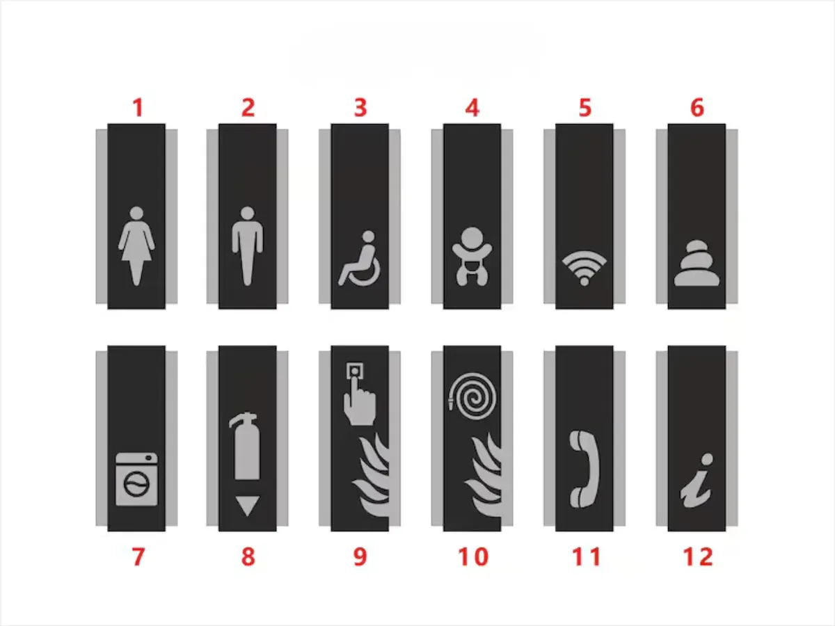 Letrero de número de habitación de hotel personalizad / Señalización para apartamentos y hostelería - Image 2