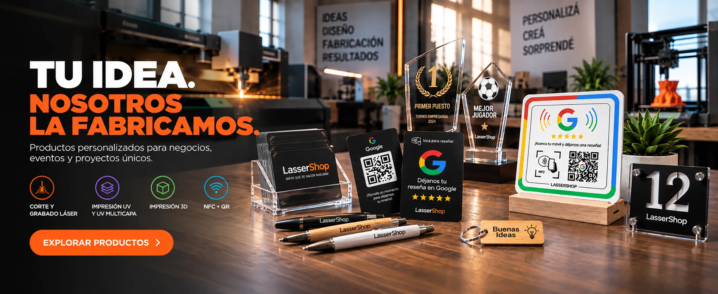 Explorar la tienda de LasserShop